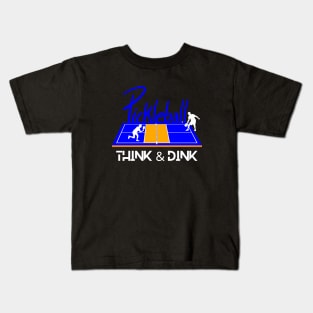 Pickleball Shirt, Fun Think and Dink Shirt, Sport TShirt, Funny T-Shirt, Gift or Present, Tennis Tee Kids T-Shirt